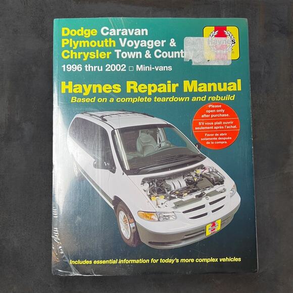 Dodge Caravan, Chrysler‎ Voyager & Town & Country, 1996-2002 by Haynes Haynes - Picture 1 of 4